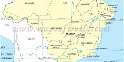 Карта широте Рио